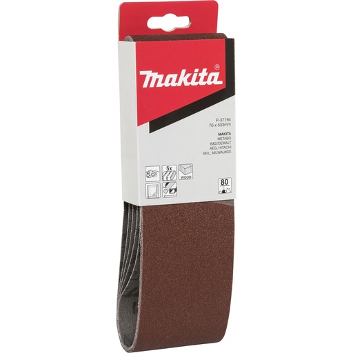 [143567] Makita Schleifband 76x533mm K80