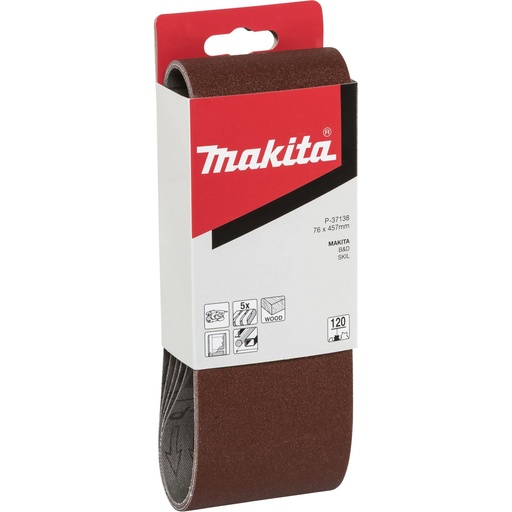 [143574] Makita 76x457mm K120 sanding belt