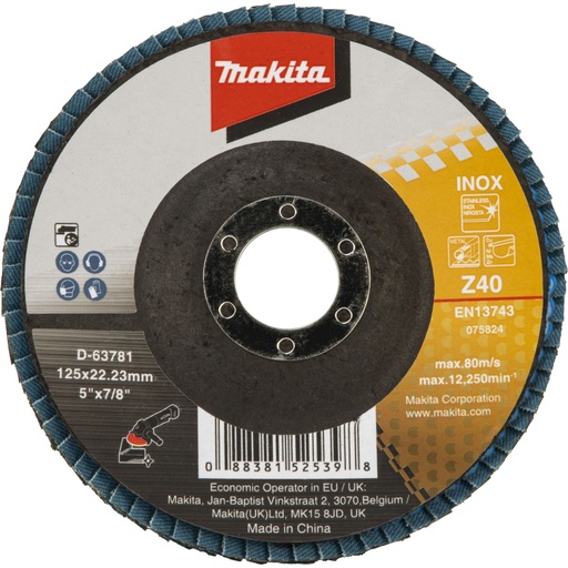 [144925] Makita Fächerschleifscheibe 125mm Z40