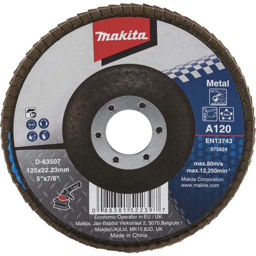 [144939] Makita Fächerschleifscheibe 125mm A120