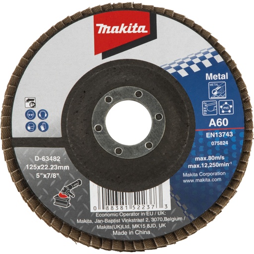[144953] Makita Fächerschleifscheibe 125mm A 60