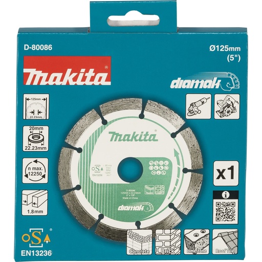 [191930] Makita  D-80086 Diamantscheibe 125x22,23 DIAMAK