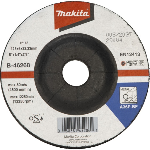 [145975] Makita Schruppscheibe 125x6mm Stahl