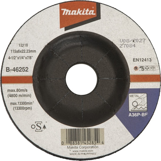 [145982] Makita Schruppscheibe 115x6mm Stahl