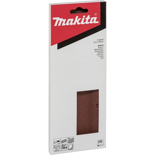 [143609] Makita Schleifpap. 93x230mm K240 LOCH