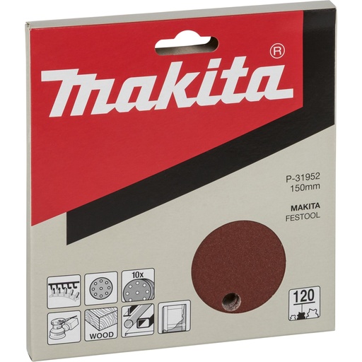 [143658] Makita Schleifpap. Kl. 150mm K120