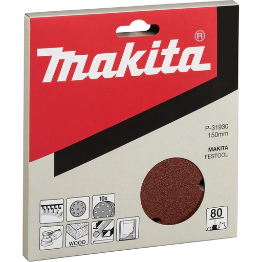 [143665] Makita Schleifpap. Kl. 150mm K80