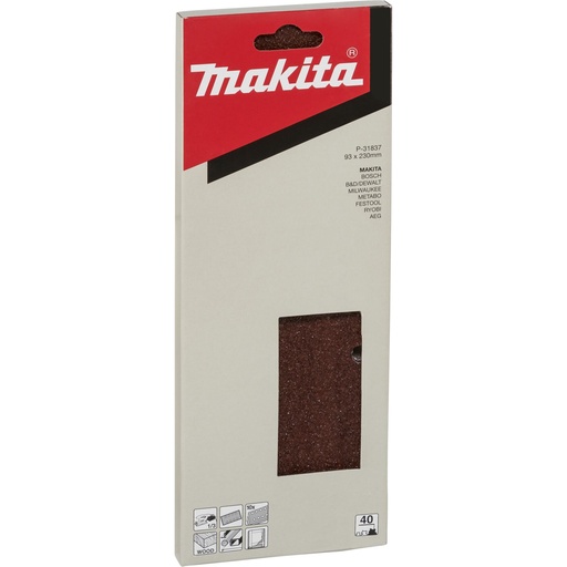 [143679] Makita Schleifpap. 93x230mm K40 LOCH