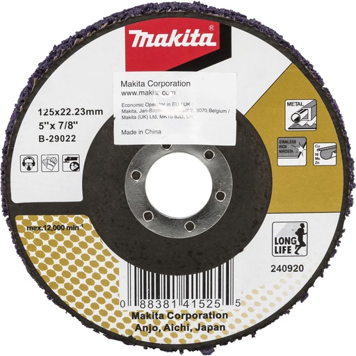 [146136] Makita Reinigungsscheibe LL 125mm
