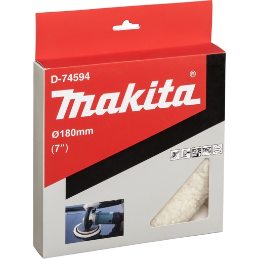 [144813] Makita Woll-Polierpad 180mm