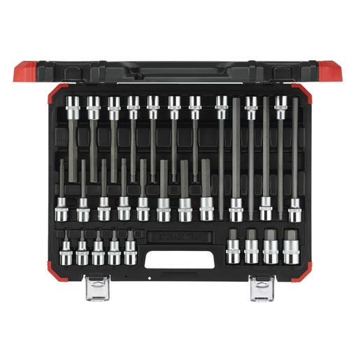 [820493] GEDORE red Screwdriver Bit Sockets 1/2  hex 30-pieces