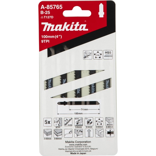 [146234] Makita Stichsägeblatt B-25