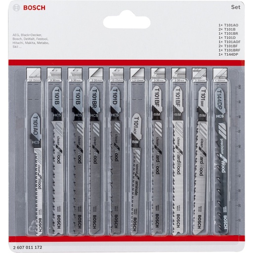 [598397] Bosch Blister Set STB 10-pcs. clean