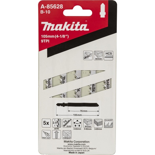 [807130] Makita A-85628 Jigsaw Blade   B-10