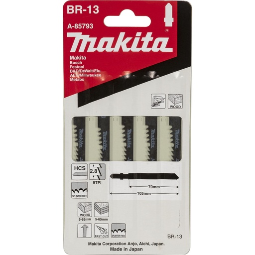 [807179] Makita A-85793 Jigsaw Blade   BR-13