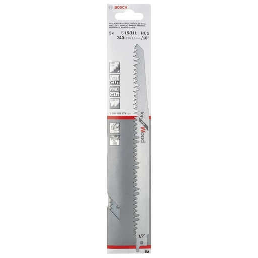 [545218] Bosch 5 saber saw blade 1531 L