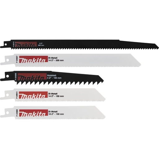 [724418] Makita P-83945 Recipro Starter Set Uni 5pcs.