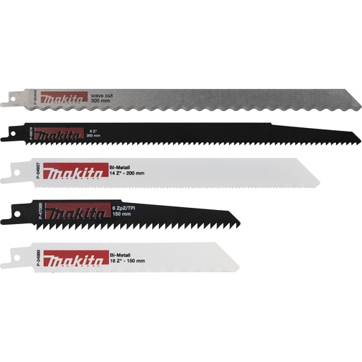 [724425] Makita P-83951 Recipro Starter Set Uni 5pcs.