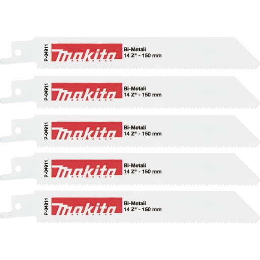 [807200] Makita P-04911 Recipro Blade BIM 150/14Z