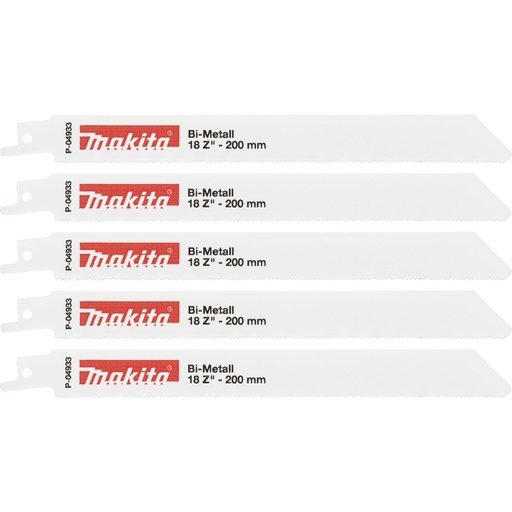 [807235] Makita P-04933 Recipro Blade BIM 200/18Z