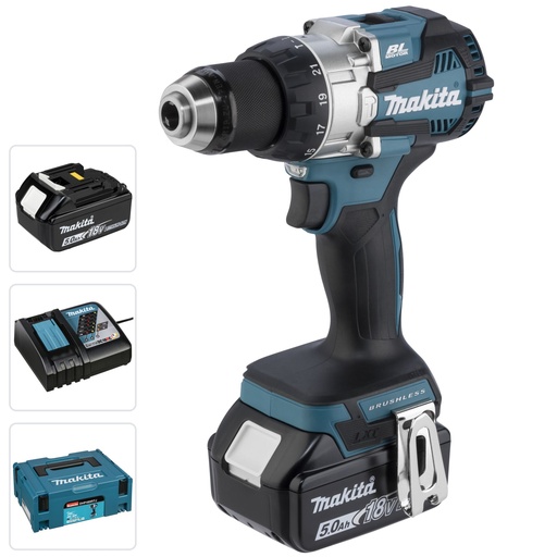 [829411] Makita DHP489RTJ Cordless Combi Drill