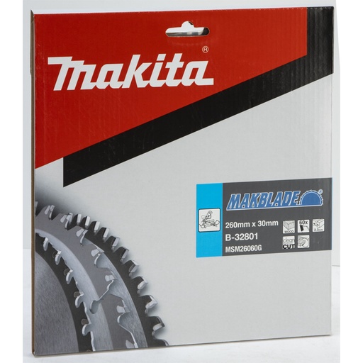 [146052] Makita MAKBLADE Sägeblatt 260x30x60Z