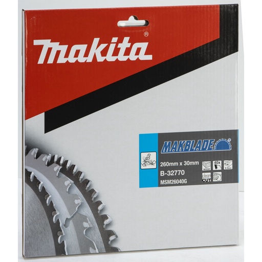 [146059] Makita MAKBLADE Sägeblatt 260x30x40Z