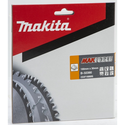 [146066] Makita MAKFORCE Sägeblatt 190x30x60Z