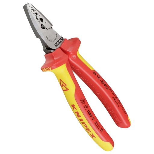[437649] KNIPEX Crimping Pliers for end sleeves (ferrules)