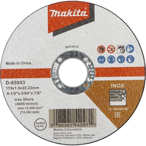 [144897] Makita Trennscheibe 115x1,2mm INOX