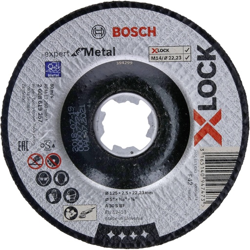 [476247] Bosch X-LOCK Cutting Disc EfM      125x2,5mm