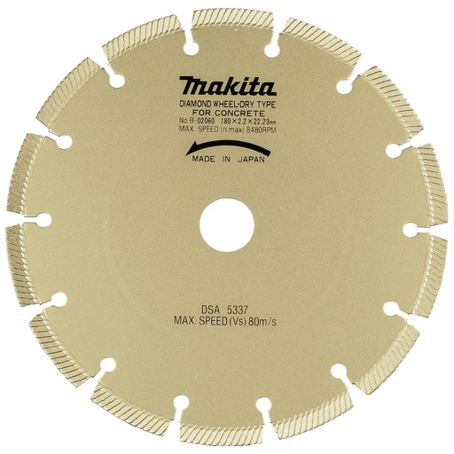 [479180] Makita B-02060 180 mm Diamond Cutting Disk