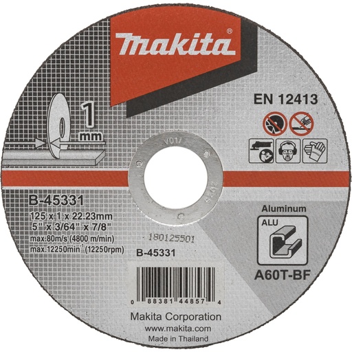 [807480] Makita B-45331 cutting disk 125x1mm Alu