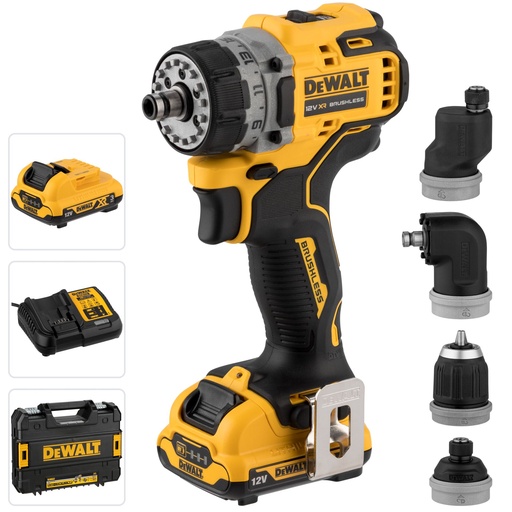 [860813] DeWalt DCD703L2T-QW Cordless Drill Driver