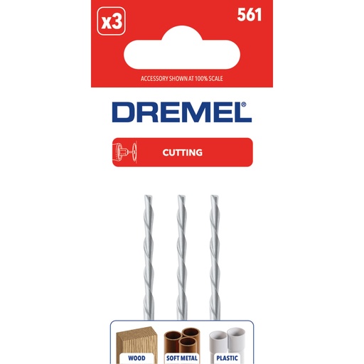 [215758] Dremel 561 Sprial Bits Multiprupose