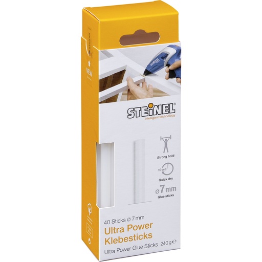 [600945] 1x40 Steinel 7mm Ultra Power Hot Glue Sticks