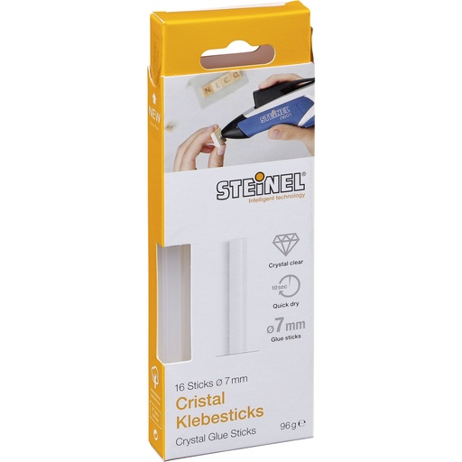 [600952] 1x16 Steinel 7mm Cristal Hot Glue Sticks