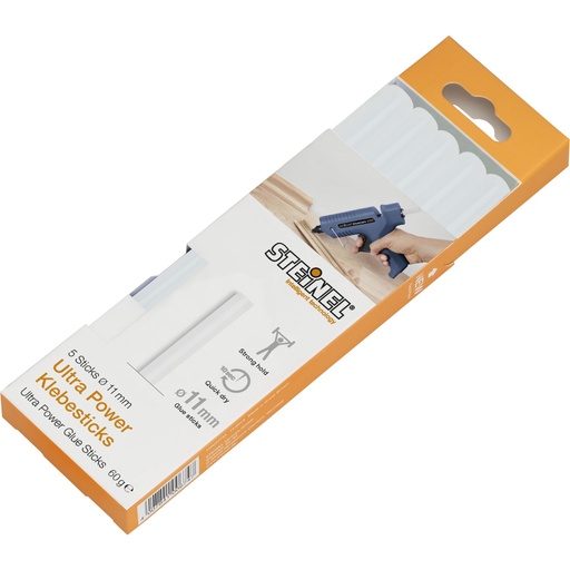 [674564] 1x5 Steinel Glue Sticks 11mm Ultra Power 60G
