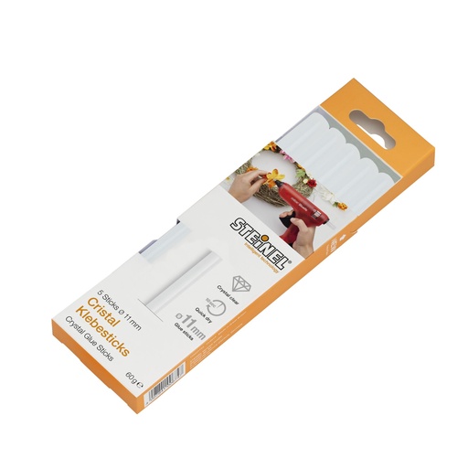 [674585] 1x5 Steinel Glue Sticks 11mm Cristal 60G
