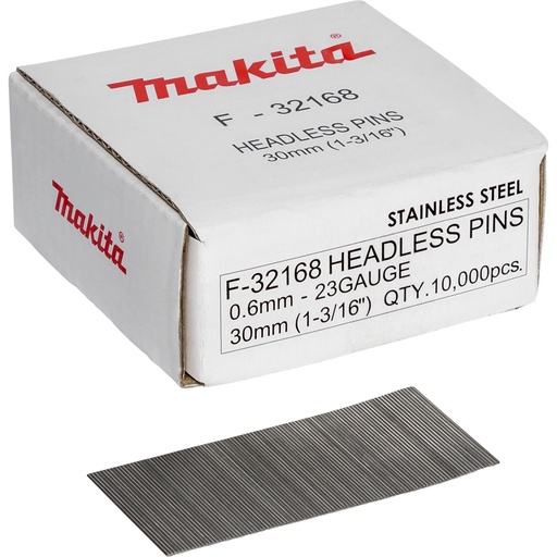 [688340] Makita Pins  0,6 x 30mm Inox F-32168  10000 pcs