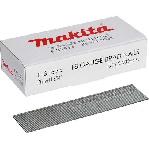 [688375] Makita Gauge Brad Nails 1,2x30mm F-31896  5000 pcs.