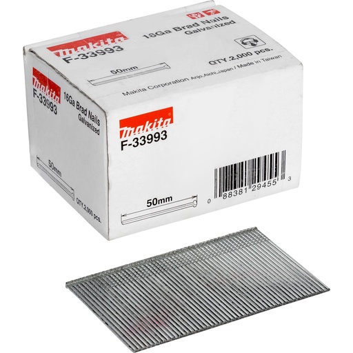 [688424] Makita Gauge Brad Nails 1,6x50mm F-33993  2000 pcs.