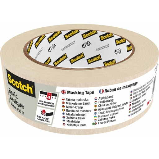 [148180] Scotch Masking Tape Basic 36mmx50m beige 2010/36