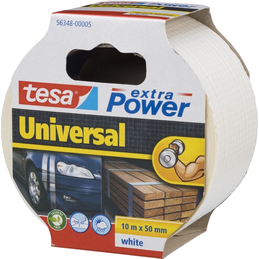 [856025] Tesa Duct Tape Uni 10m x 50mm extra Power silver 56348