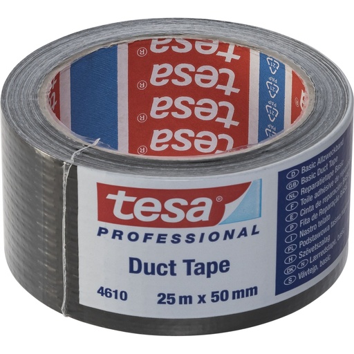 [894049] Tesa Gewebekleb. 25m x 50mm schwarz 04610