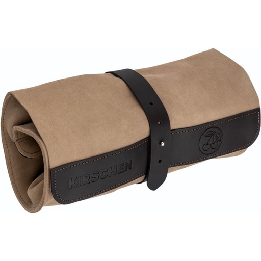 [212062] Kirschen Leder-Rolltasche, leer 12 Fächer