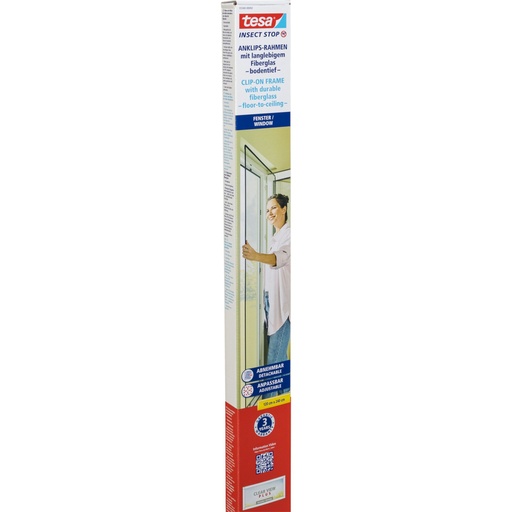 [163972] Tesa Insect Stop Clip On 55360 floor to ceiling 2,4x1,2m anth.