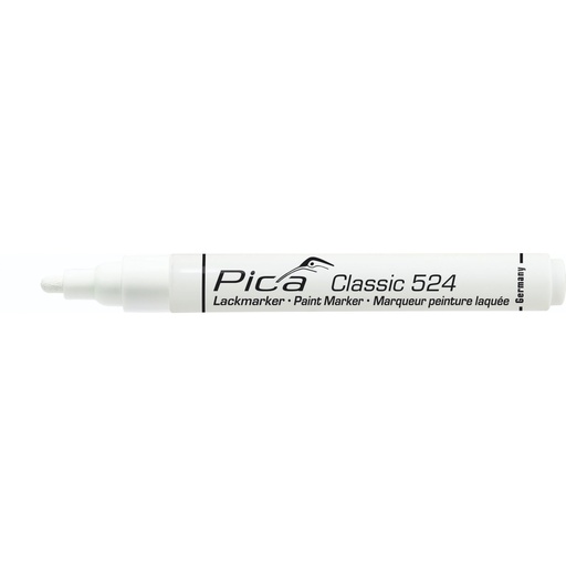 [799227] Pica Classic Industrial Paint Marker, 2-4mm bullet tip, white