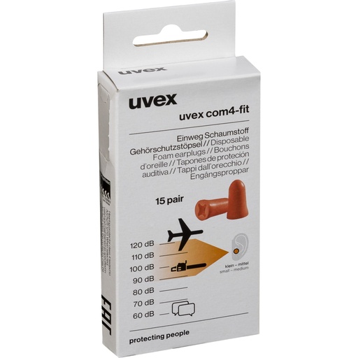 [870585] uvex com4-fI Minibox, 15 Paar, RETAIL