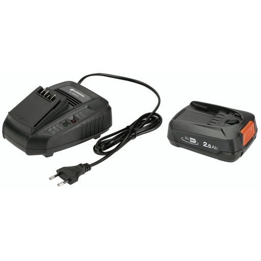 [584334] Gardena Starter-Kit P4A PBA 18V/45 2,5 Ah + AL 1830 CV